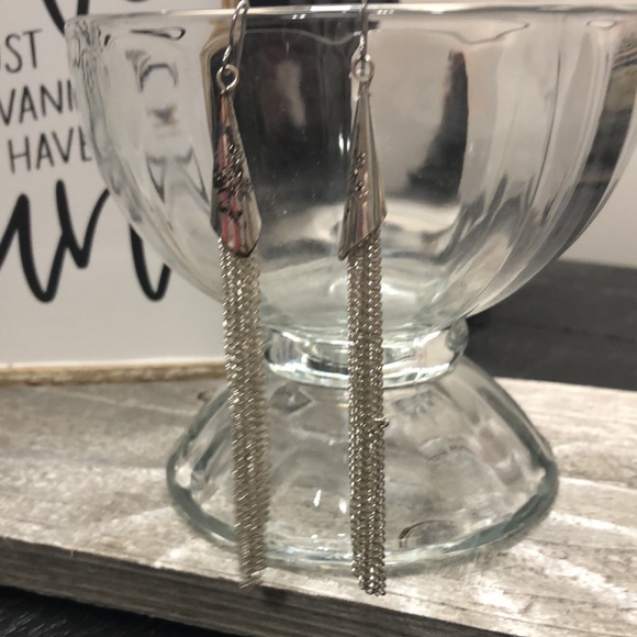 NWT Katheryn Kent Silver Tone Drop Earrings! - Picture 5 of 5